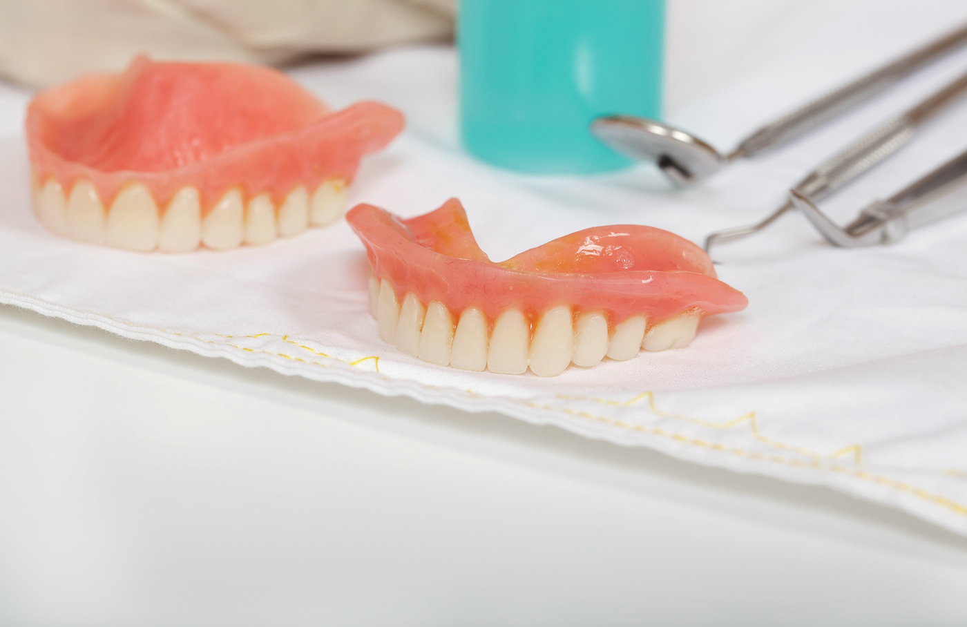 And image of dentures provided at Smiles Dental, P.C. of Norfolk, NE